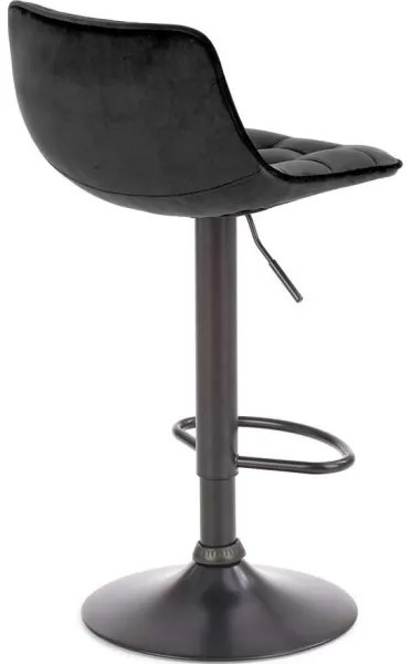 Sgabello bar 106x43 cm nero