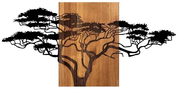 Decorazione da parete 70x144 cm legno/metallo