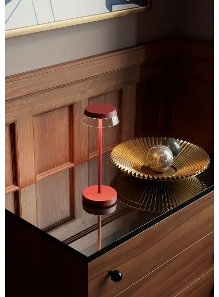 Redo 90311- Lampada da tavolo LED dimmerabile ILUNA LED/2,5W/5V 3000 mAh IP65 rosso