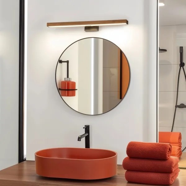 Brilagi-Illuminazione a LED per specchi da bagno WOODY MIRROR LED/12W/230V IP44 quercia/nero