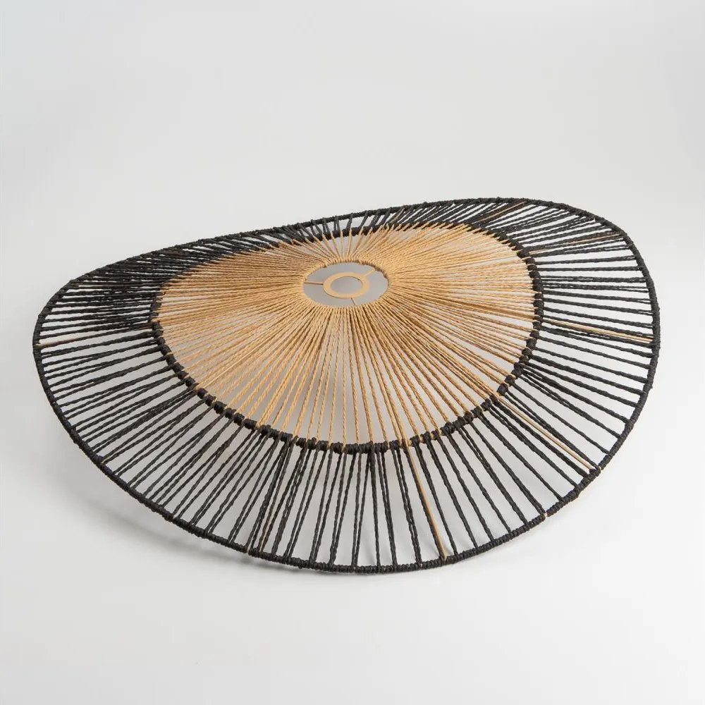 Paralume universale KERIA Ø 80 cm marrone/nero