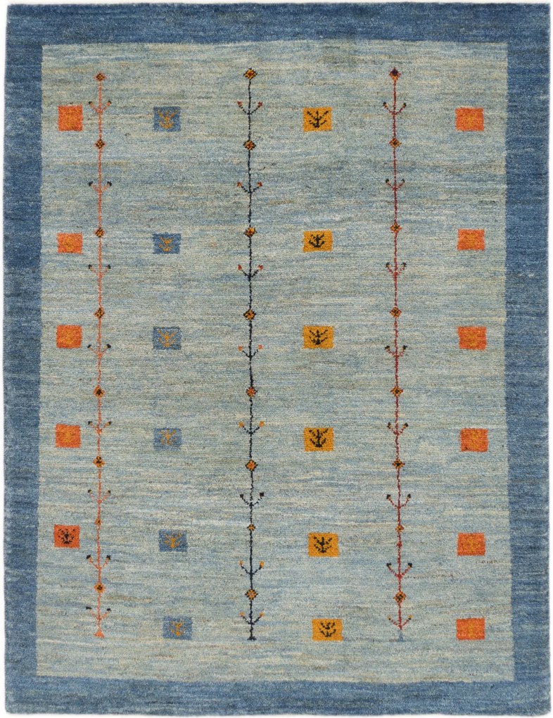 Gabbeh Tappeto persiano 200 x 150 Blu (Iran) Annodato A Mano