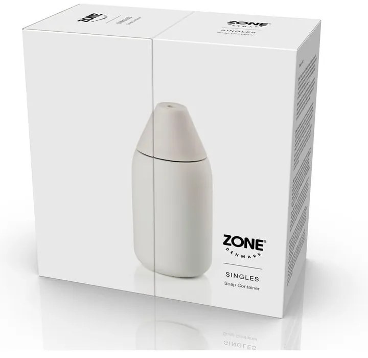 Dispenser per sapone grigio chiaro in silicone 300 ml Singles – Zone