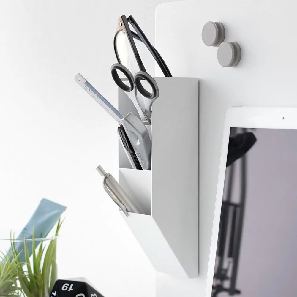 Organizer bianco in metallo per cancelleria Tower – YAMAZAKI