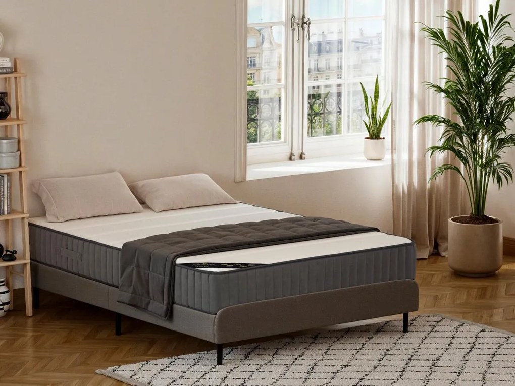 Materasso matrimoniale ibrido a molle insacchettate 7 zone e schiuma alta resilienza 160x200 cm sp. 24 cm - AUDACE di PALACIO