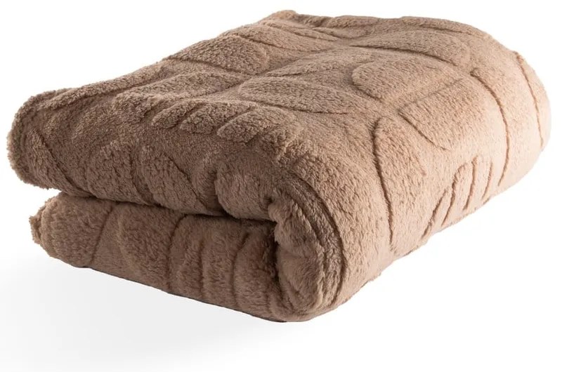 Coperta marrone in micropile 150x200 cm Rena – Tiseco Home Studio