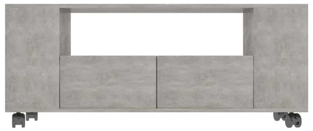 Mobile per tv grigio cemento 120x35x48 cm legno multistrato