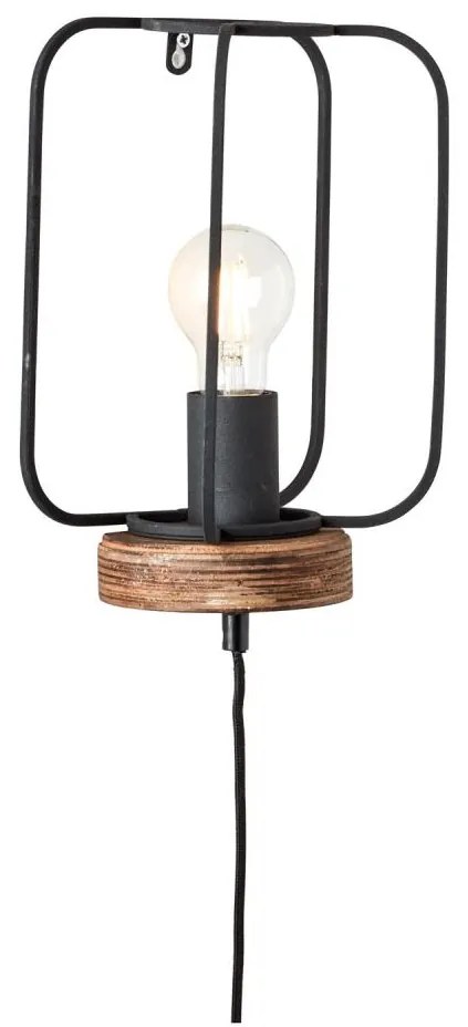 Brilliant - Lampada da parete TOSH 1xE27/52W/230V pioppo