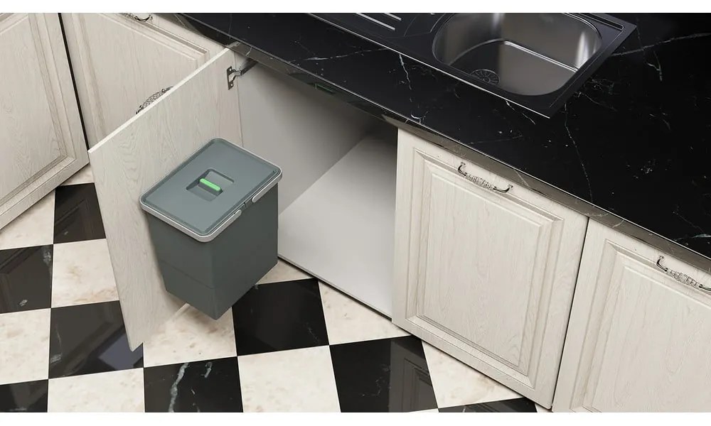 Cestino per rifiuti in plastica incorporato da 24 l Easy - Elletipi