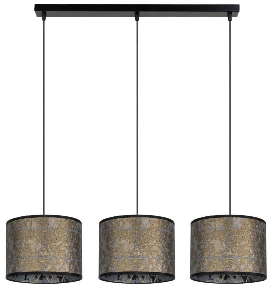 Lampadario su filo REZO 3xE27/60W/230V oro