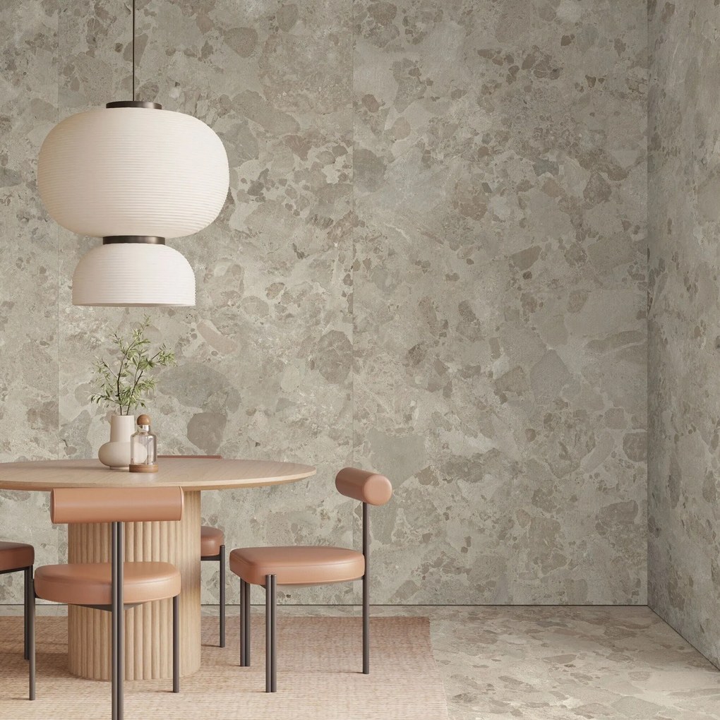 Gres Porcellanato Effetto Pietra Moderno Ceppo di Gré Beige 60x60 - EI6036