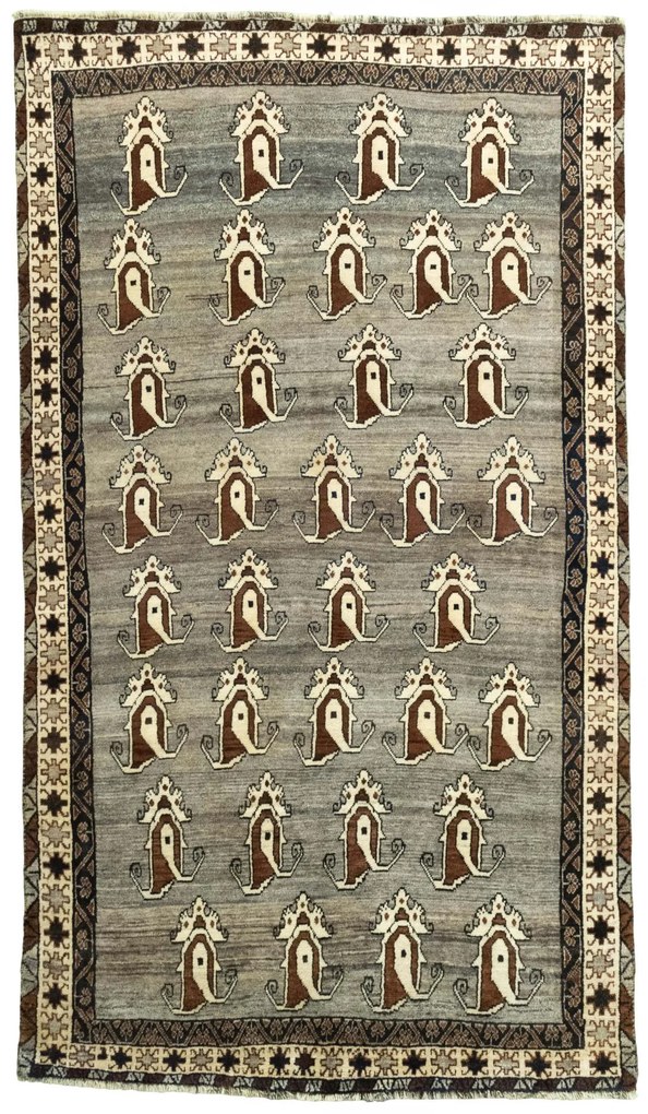 Gabbeh Tappeto persiano 150 x 260 Nero (Iran) Annodato A Mano