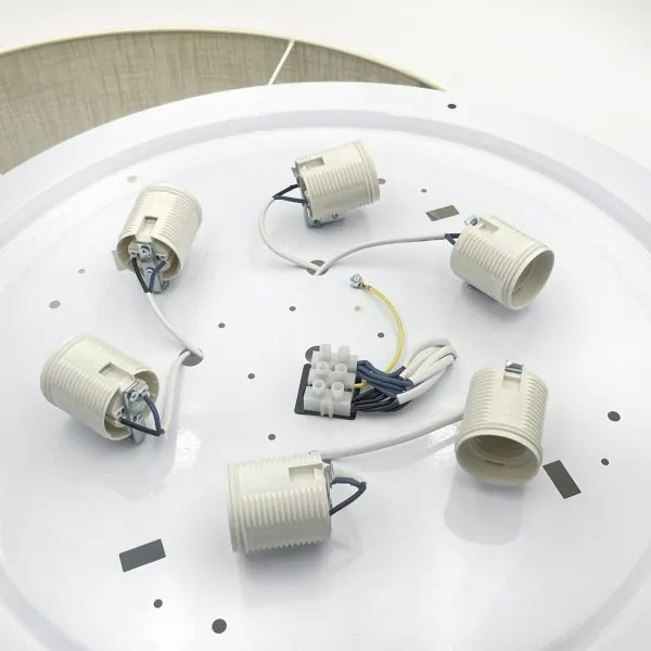 Brilagi - Plafoniera LED SIRIJA, 6x E27 (max. 60 W), 230 V, Ø 80 cm, colore crema