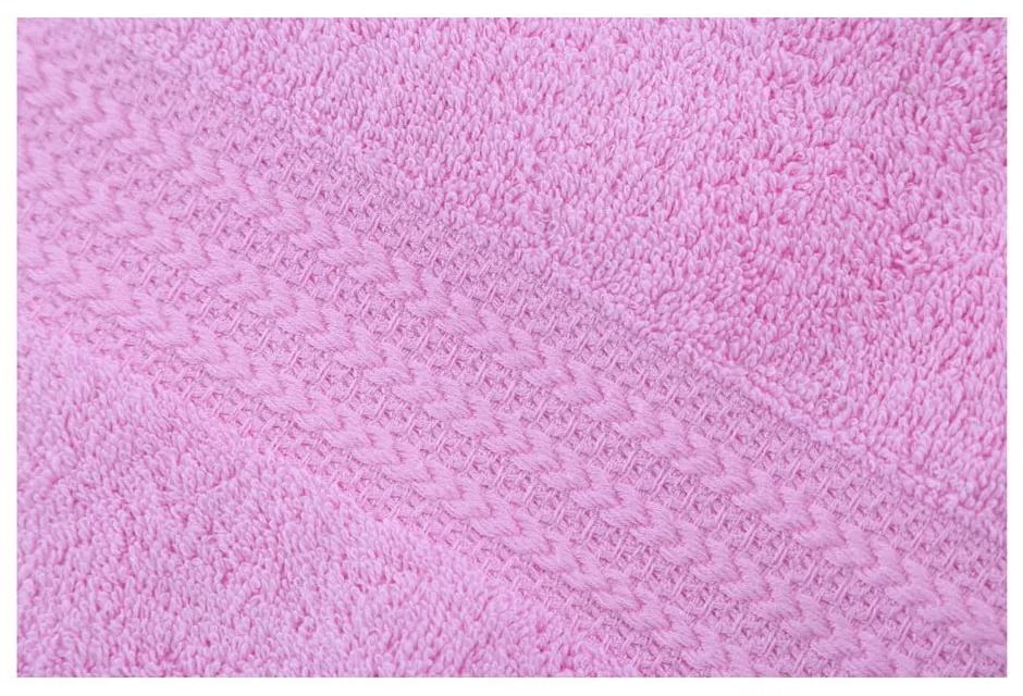 Asciugamano rosa in puro cotone, 70 x 140 cm - Foutastic