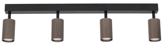 Faretto TUNE 4xGU10/10W/230V nero/marrone