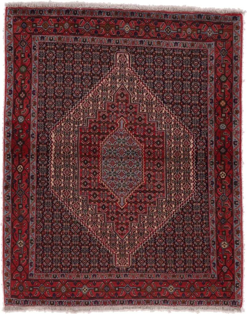 Sandjan Tappeto 120x150 (Iran) Annodato A Mano