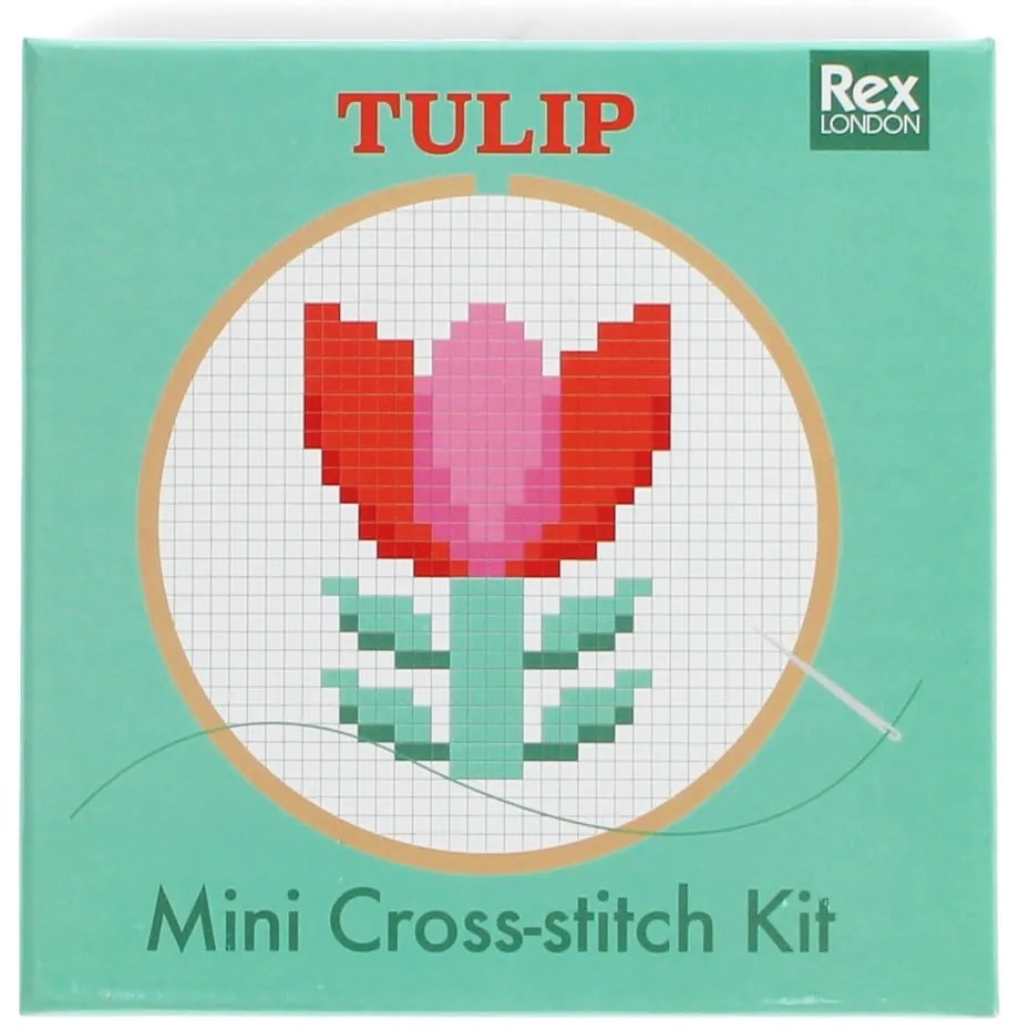Set creativo punto-croce Cross-stitch Kit Tulip - Rex London