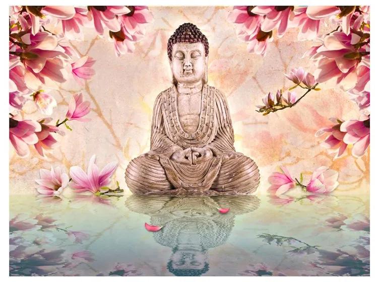 Fotomurale Buddha e magnolia