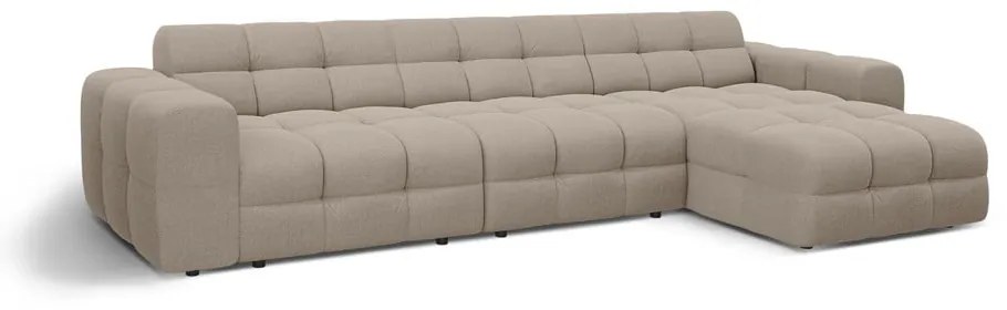 Divano angolare marrone (con penisola a destra/con chaise lounge) Kendal – Micadoni