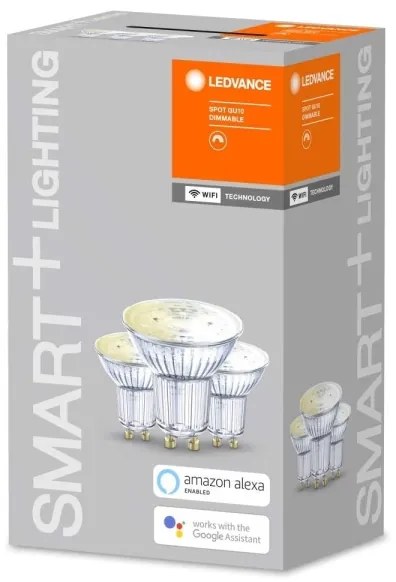 SET 3x LED lampadine dimmerabile SMART+ GU10/5W/230V 2700K Wi-Fi - Ledvance