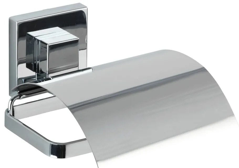 Set di accessori da bagno autoportanti in acciaio inox argentato lucido Quadro - Wenko