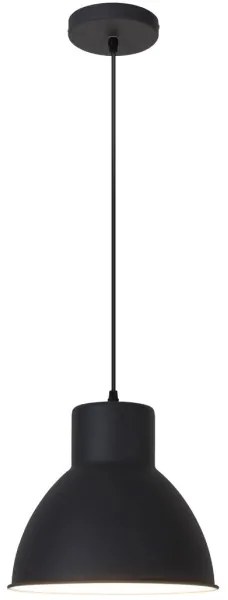 Rabalux 2578 - Lampadario DEREK 1xE27/60W/230V nero