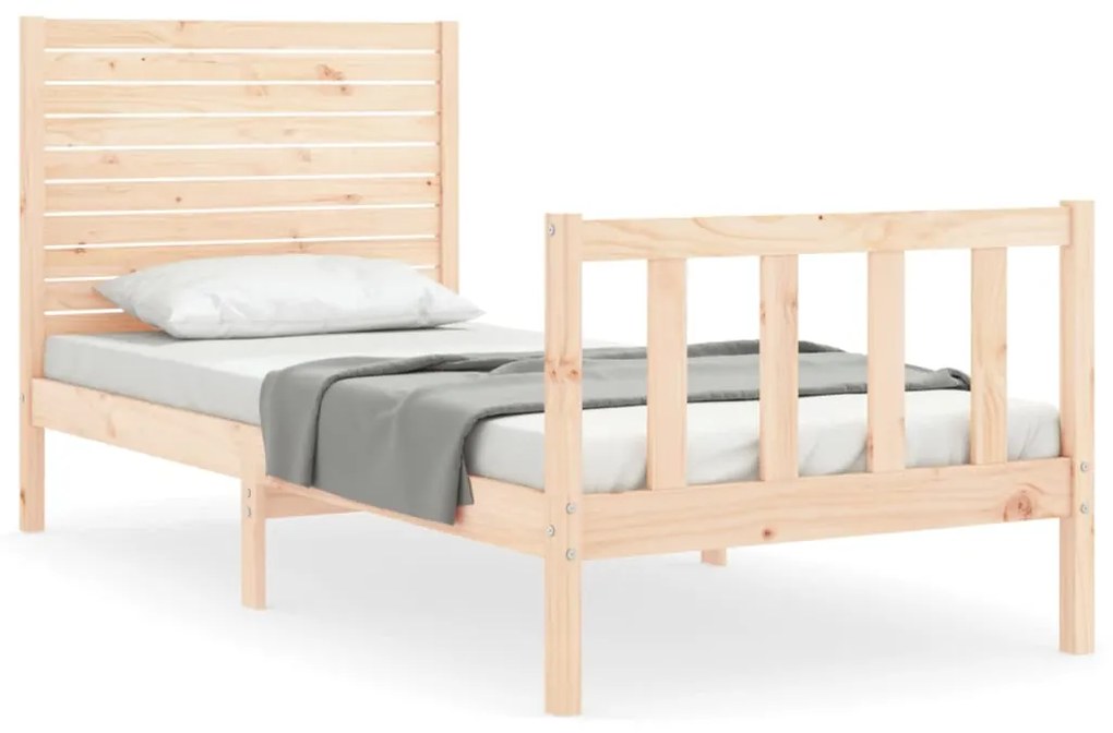 Giroletto con testiera small single in legno massello