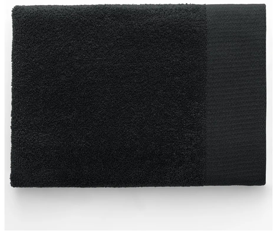 Asciugamano tipo terry nero in cotone 50x100 cm Amari – Restilo