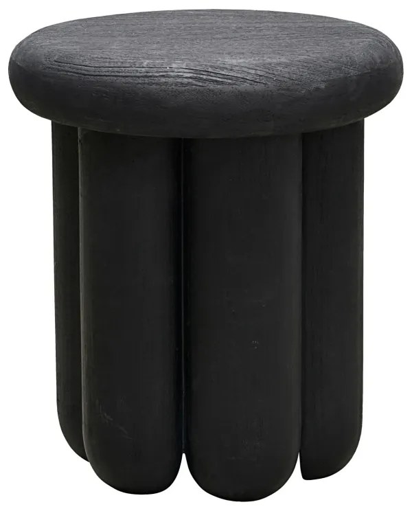 Tikamoon - Tavolino in legno di mango nero Phant