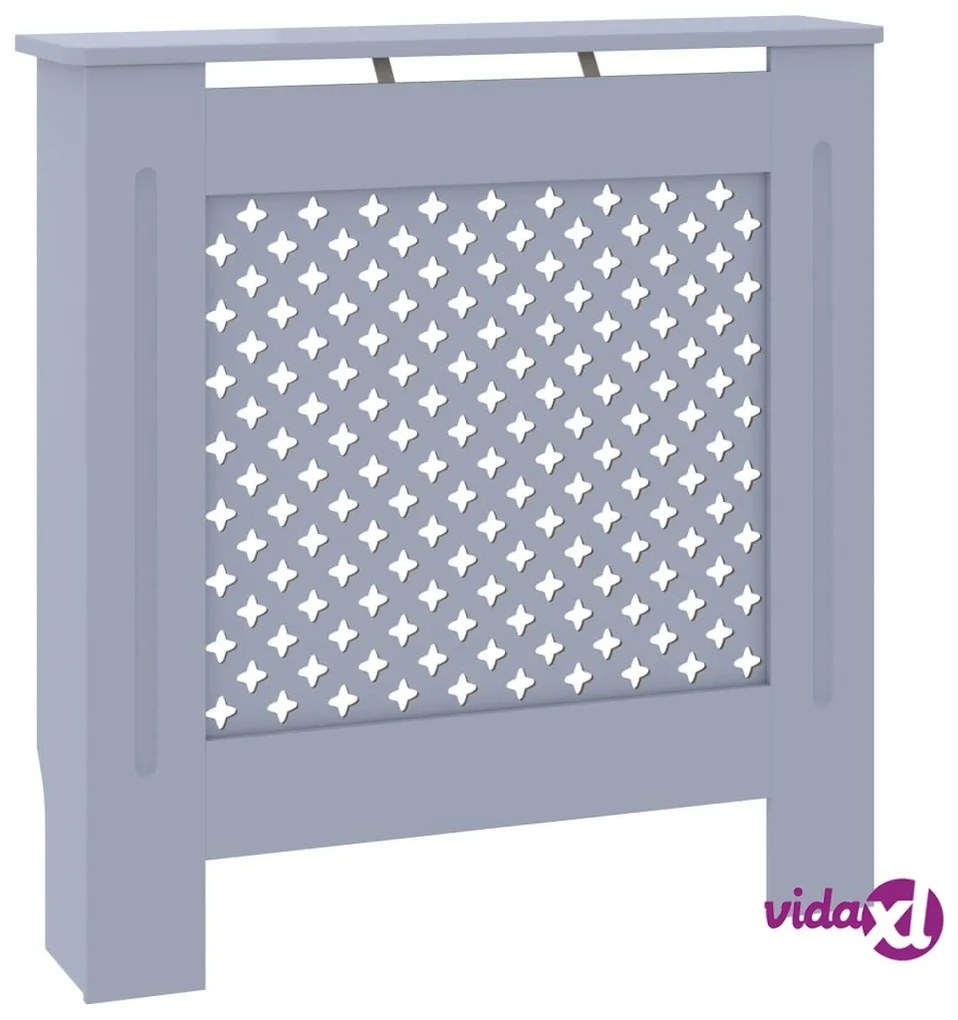 vidaXL Copertura per Radiatore Grigia in MDF 78 cm
