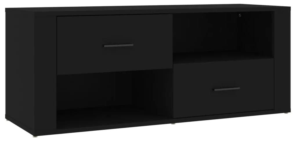 Mobile porta tv nero 100x35x40 cm in legno multistrato