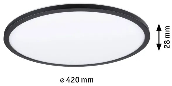 Paulmann 70999 - Pannello LED dimmerabile ATRIA 22W 230V 3000K nero