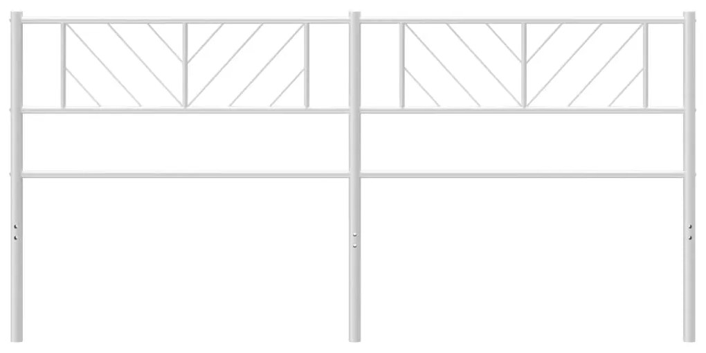 Testiera in metallo bianco 180 cm