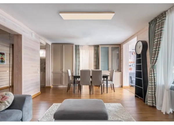 Globo 416080WWD5-CCT- Plafoniera LED dimmerabile DORO LED/36W/230V 2700-6500K + +TC marrone