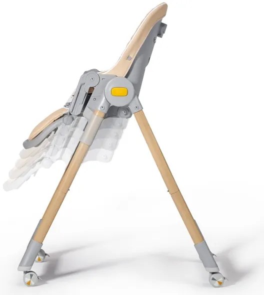 KIDERKRAFT - Sedia da pranzo per bambini 2in1 LASTREE beige/grigio