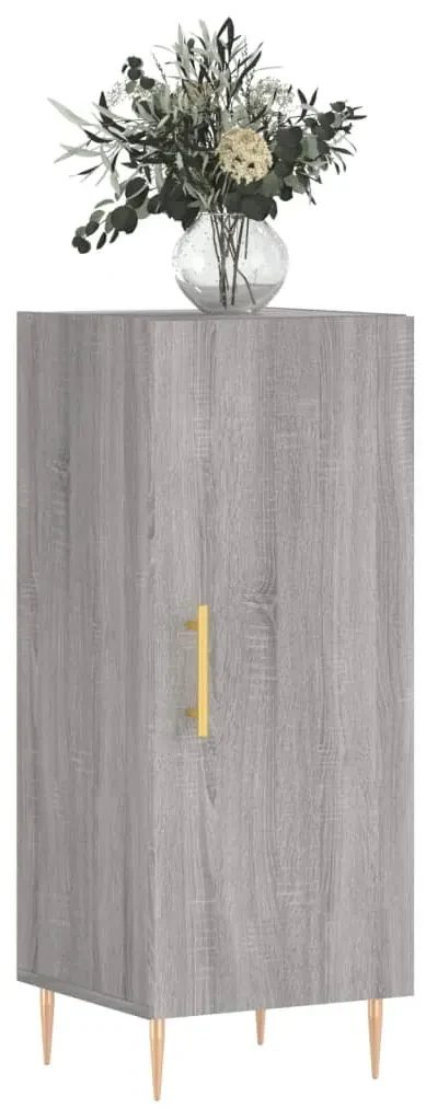 Credenza grigio sonoma 34,5x34x90 cm in legno multistrato