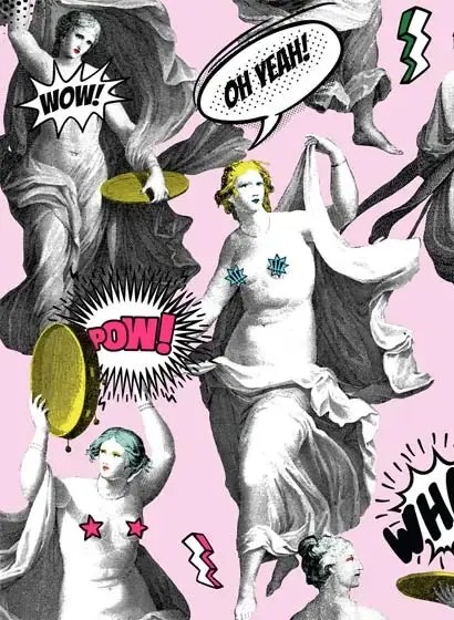 Mindthegap Carta da parati Watch Out - Pink