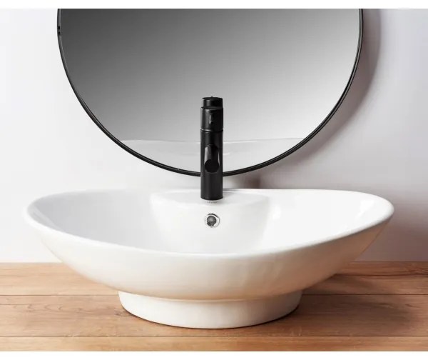 REA-U0160 - Lavabo da appoggio ROSA 38,5x58,5 cm ceramica/bianco lucido