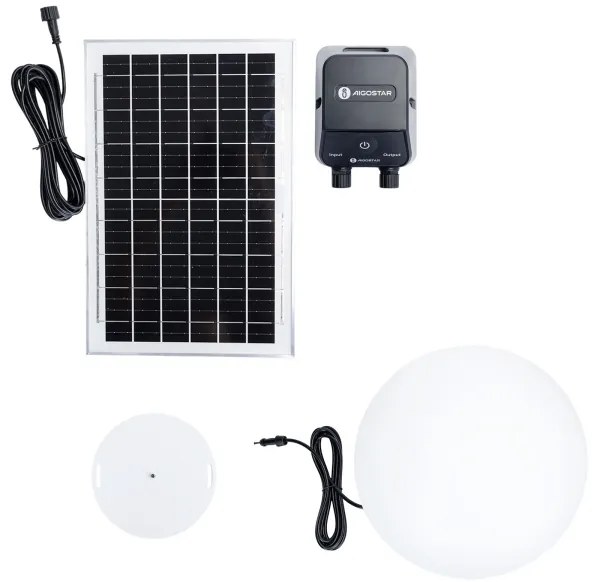 Aigostar - Lampada LED RGB dimmerabile per esterni MESH 35W/3,7V 4000mAh 2700-6500K IP65 Ø 50 cm