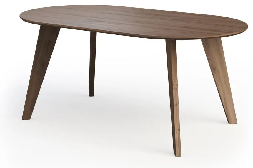 Tavolo da pranzo con piano in legno di noce di colore naturale 100x180 cm Lago - TemaHome