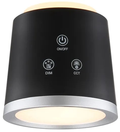 Globo 58454B - Lampada da tavolo LED dimmerabile touch MEEYA LED/6W/3,7V nera