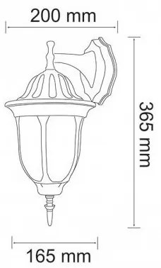 Applique da esterno FLORENCJA 1xE27/20W/230V IP43