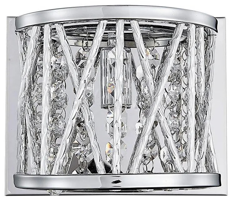 LUXERA 46063 - Applique STIXX 1xG9/33W/230V argento