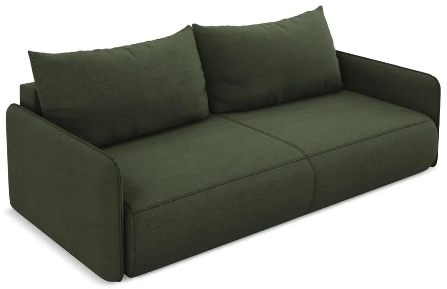 Divano verde allungabile/con contenitore 216 cm Nanea – Makamii