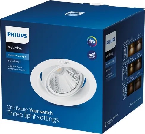 Philips 59554/31/E3 - Lampada da incasso dimmerabile POMERON LED/3W/230V