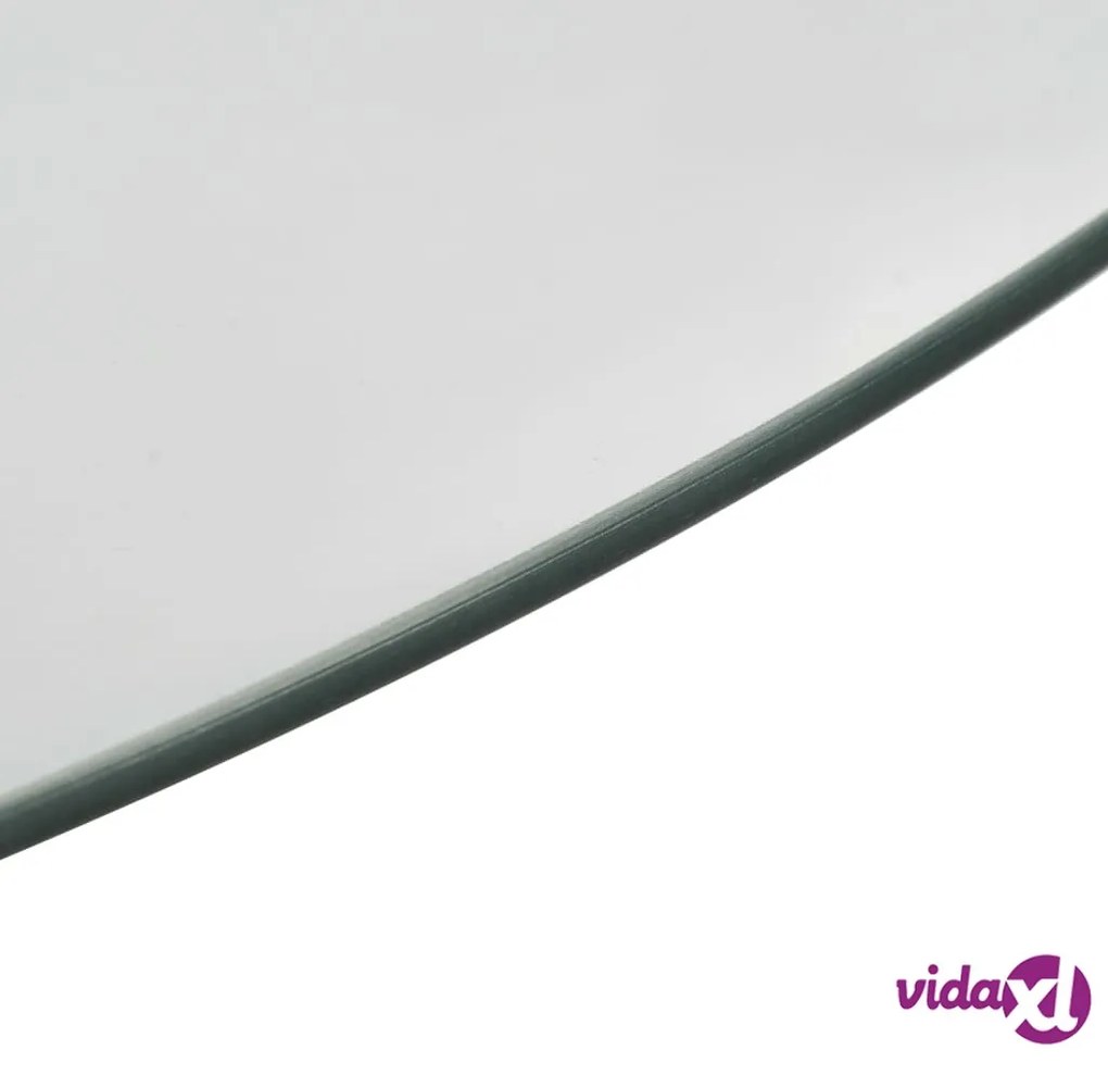 vidaXL Vassoio Girevole Trasparente 60 cm Vetro Temperato