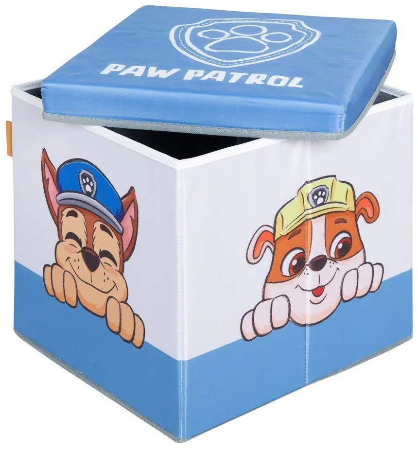 Organizer per giochi da bambino in tessuto 30x30x30 cm Paw Patrol – Roba