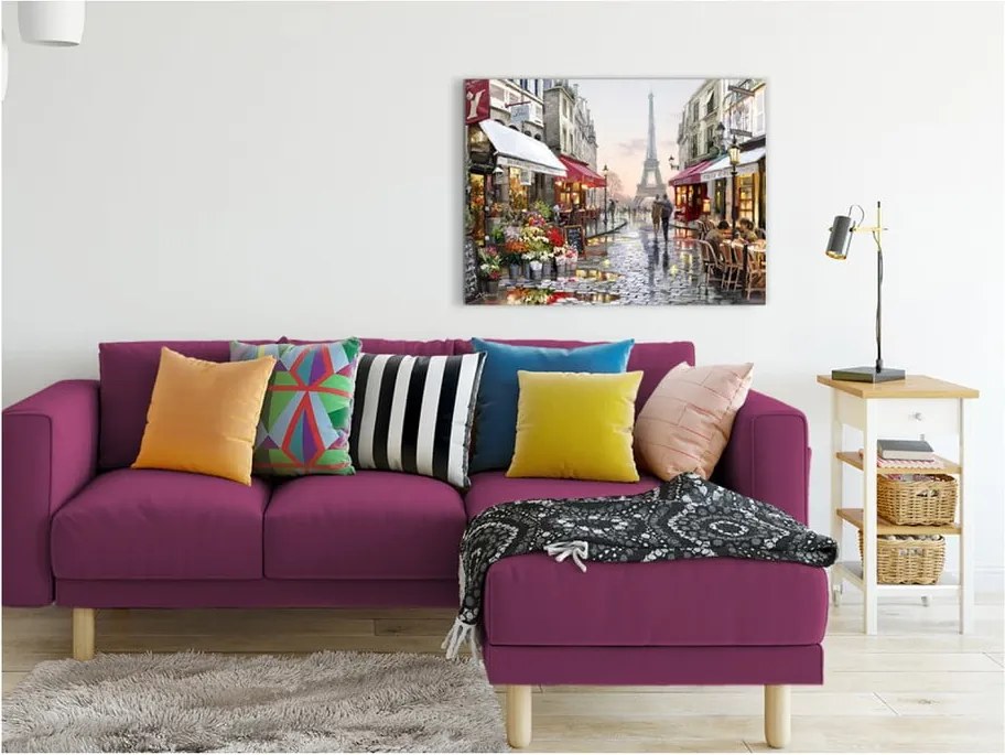 Immagine su tela, 60 x 80 cm Canvas Watercolor Paris I - Styler