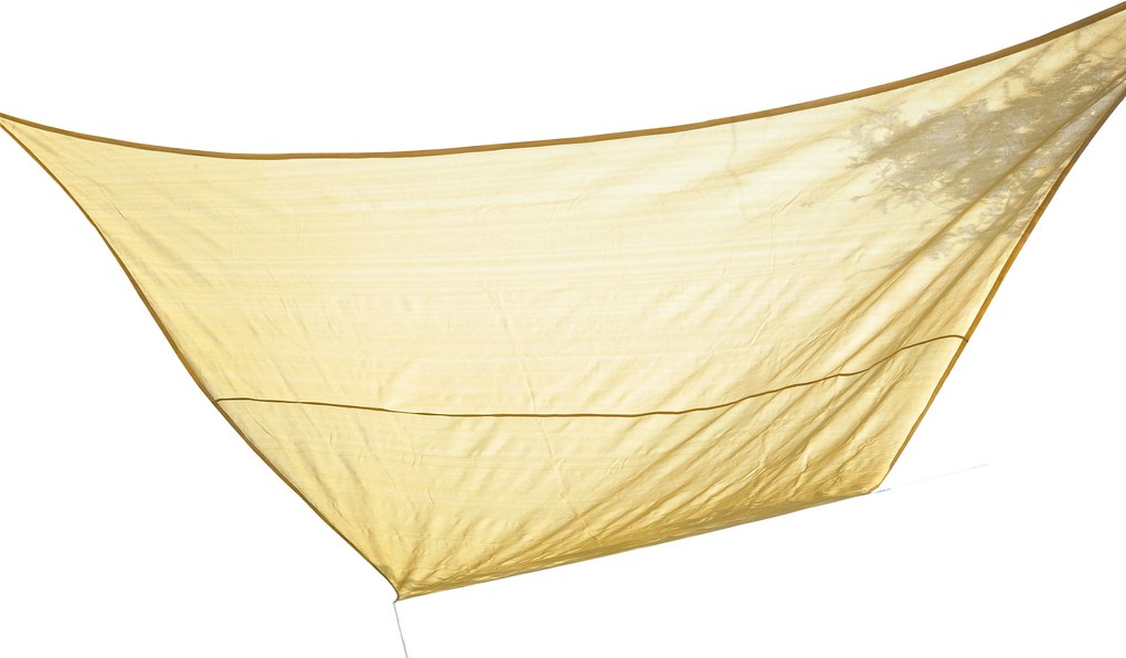 Tenda Vela da Giardino Quadrata 3,6x3,6 m Beige...