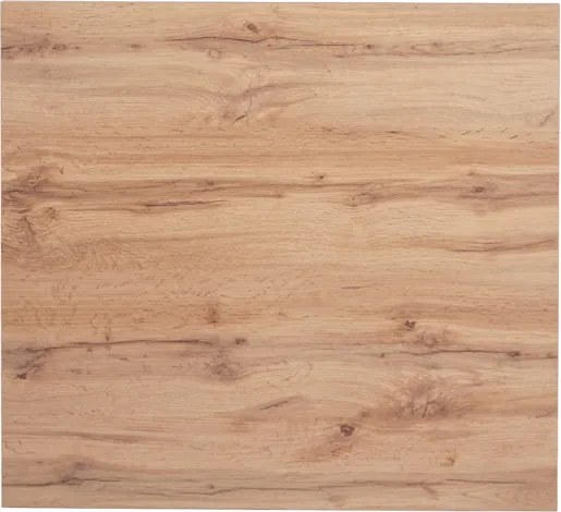 Tavolo ristorante bar quadrato 70x70 cm con piano laminato Rovere Nodato H 75